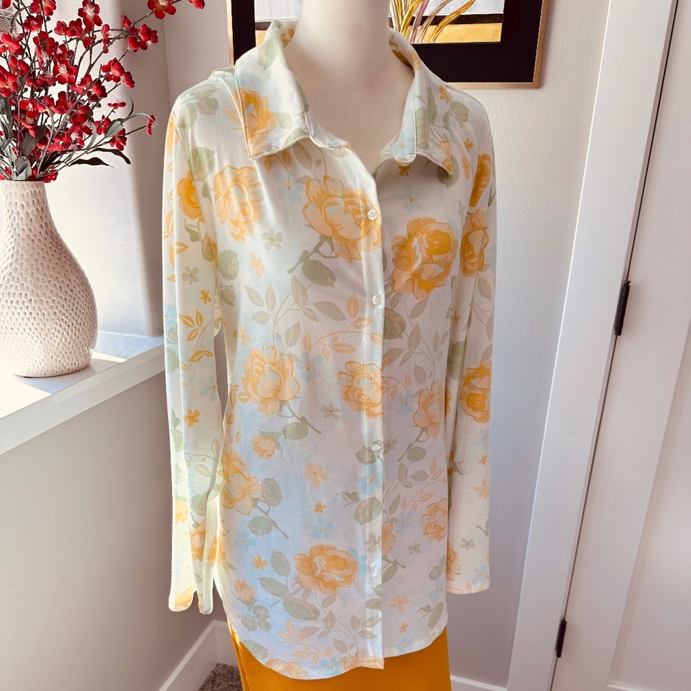 Lularoe Valentina Shirt and Cassie Skirt, Size L (14-16)